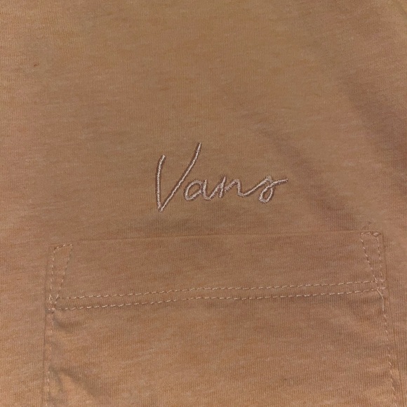 Salmon pink Vans cropped t-shirt - Picture 4 of 5